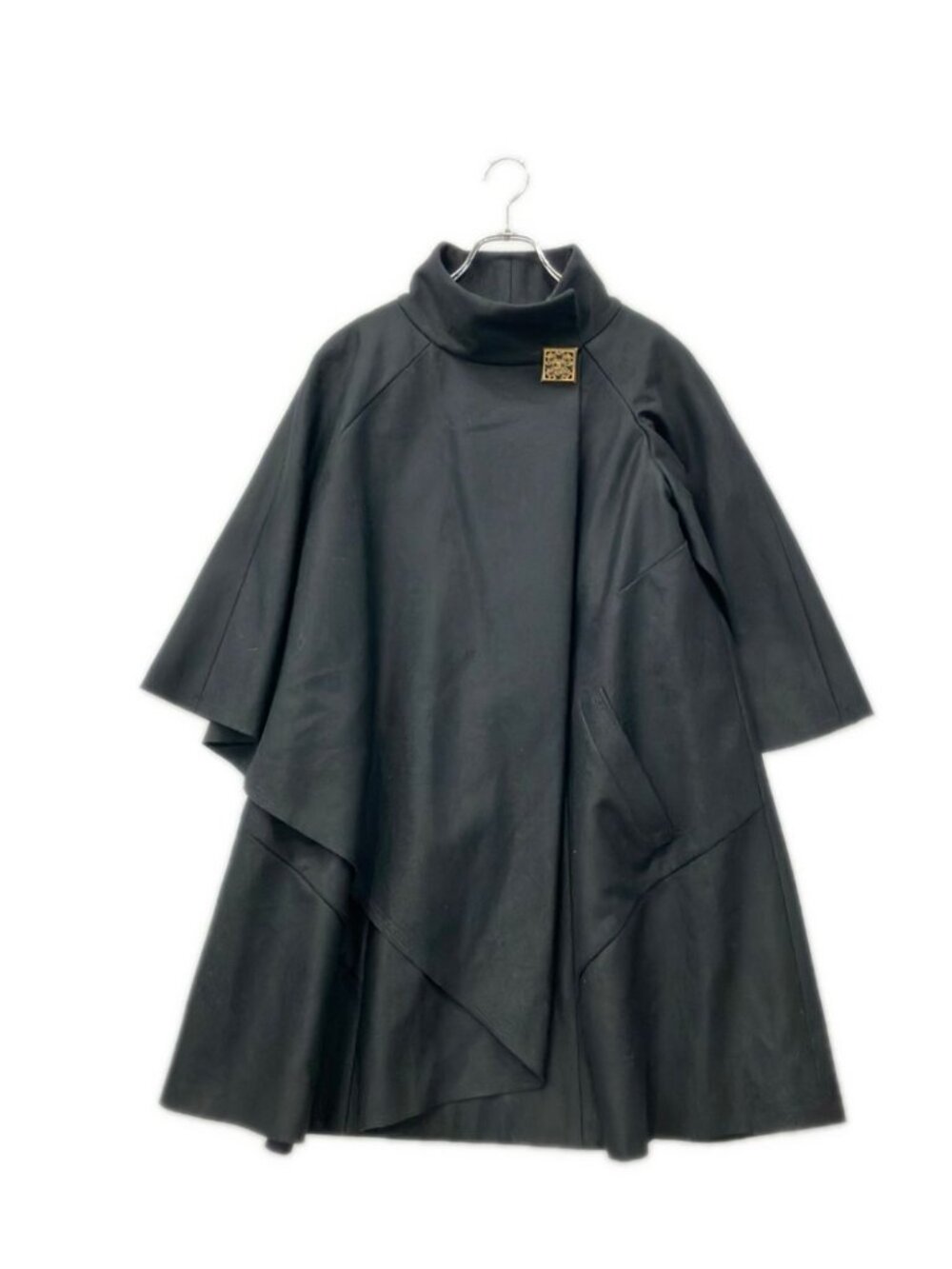 Chanel Wool Cashmere Cape Coat 38